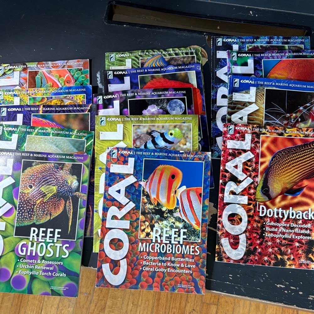 16 Corral Marine magazines plus 4 Reef Hobbyists magazines
